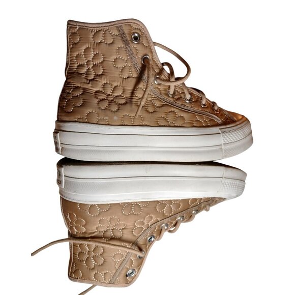 CONVERSE All Star High-Top Platform Quilted Sneakers -EUC - Picture 8 of 13